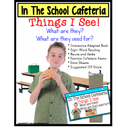 Autism - Build A Sentence with Pictures Interactive - SCHOOL CAFETERIA
